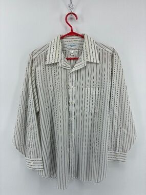 Vintage Made in Canada Arrow Men’s Striped Dress Shirt